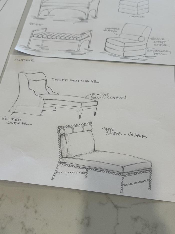 Lounge Chair Sketches