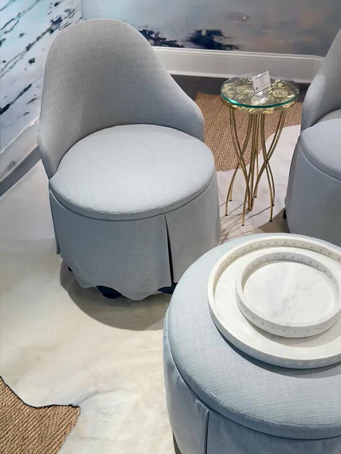 Pale Blue Seating Set